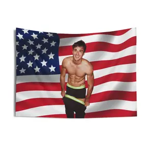 Jacob Elordi Flag Decor Tapestry Wall Room