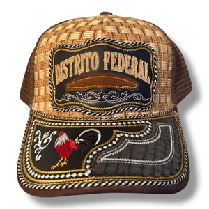Gorra Charra Bordada DF – Estilo Mexicano Tradicional