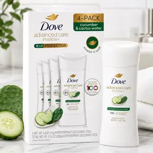 Dove Advanced Care Cucumber & Cactus Water Deodorant Stick, 4-Pack