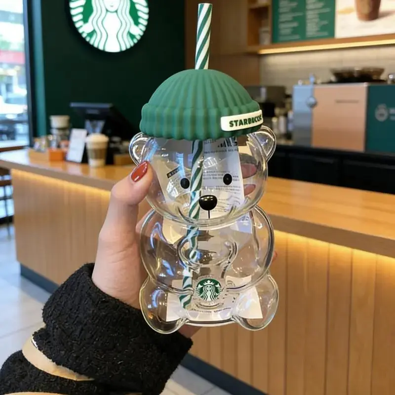 2026 Limited Edition Glass Bearista Cup - New Bear Design Tumbler, Exclusive Collectible  Gift for Collectors & Partners ideal favor