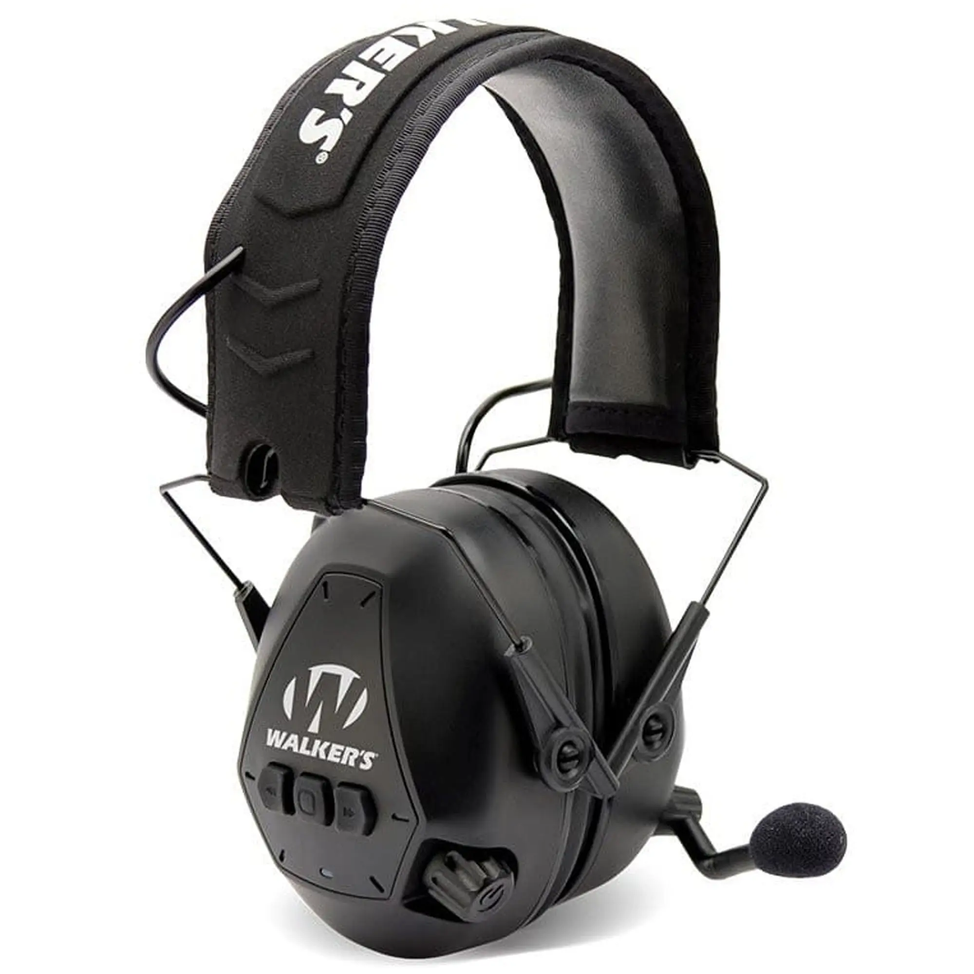 Walkers Bluetooth Passive Ear Muffs with Soft PVC Ear Pads for Shooting and Outdoor Activities, Ergonomic Headband, Batteries Included, Hearing Protection, Distortion-Free Audio, Hunting, Bluetooth Passive Muffs, Minimizes Fatigue