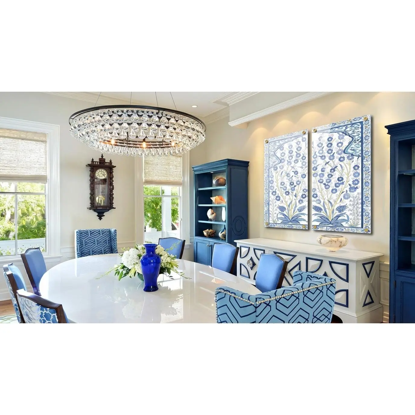 Tree of Life Acrylic Diptych – Set of 2 Modern Wall Art Panels, 48x48" Overall (24x48" Each)