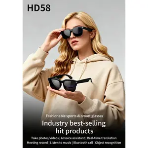 Smart AI Camera Glasses with 8MP Photochromic Lenses ,Button Touch Adjustment for Travel Outdoor Adventures Hands-Free Photography 160+Languages Real-Time Translation Bluetooth Wireless Wearable Video Recording UV Protection