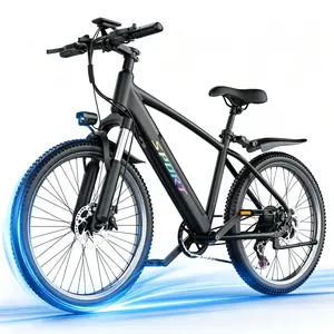Electric Bike for Adults, 1500W Peak Ebike with 48V 15Ah Removable Battery, 26 inch Electric Bicycles for Commute,Step-Thru,7-Speed, Up to 25MPH 65 Miles City Cruiser E-Bike for Adult