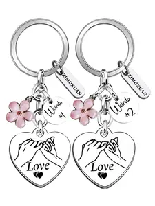 Zimoxuan 2pcs Key Chain Set, Perfect Friendship Gift for Girlfriends & Women, Fashionable Keys for Valentines, Graduations, Christmas