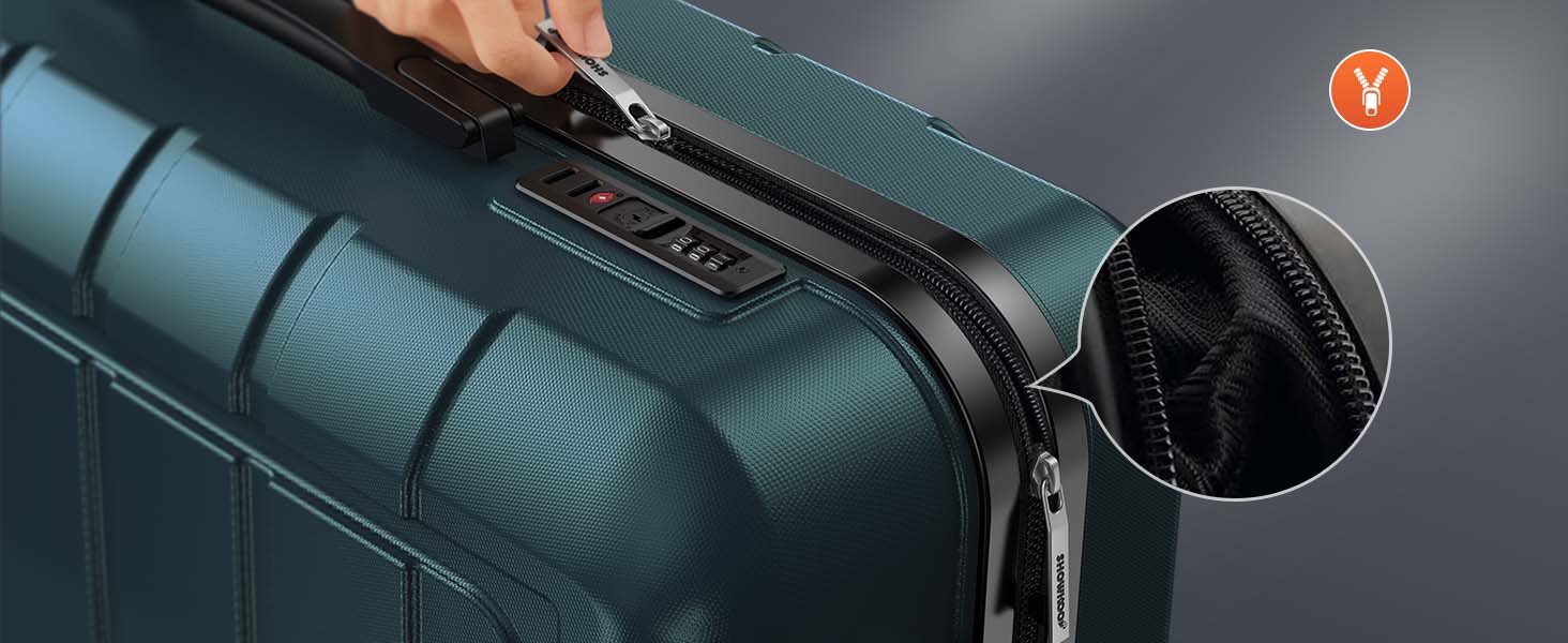 SHOWKOO Durable Luggage 3-Piece Set Full PC Expandable (20/24/28in) Carry On Luggage Hardshell Suitcase with TSA Lock Smooth Wheels Premium Gift for Travel, School, Business SHOWKOO Durable Luggage 3-Piece Set Full PC Expandable (20/24/28in) Carry On Luggage Hardshell Suitcase with TSA Lock Smooth Wheels Premium Gift for Travel, School, Business