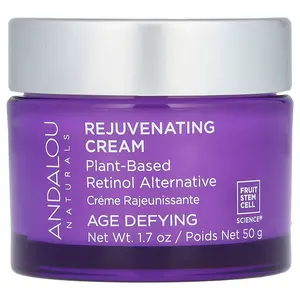 Andalou Naturals Rejuvenating Cream, Plant-Based Retinol Alternative, 1.7 oz (50 g)