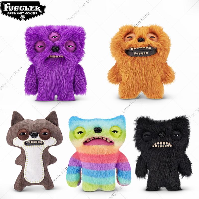 100% Original Fuggler Funny Ugly Monster Plush Toy – Tooth Creature Stuffed Doll, Hairy Furry Plushie Gift for Kids & Collectors, Mini Rascals Series