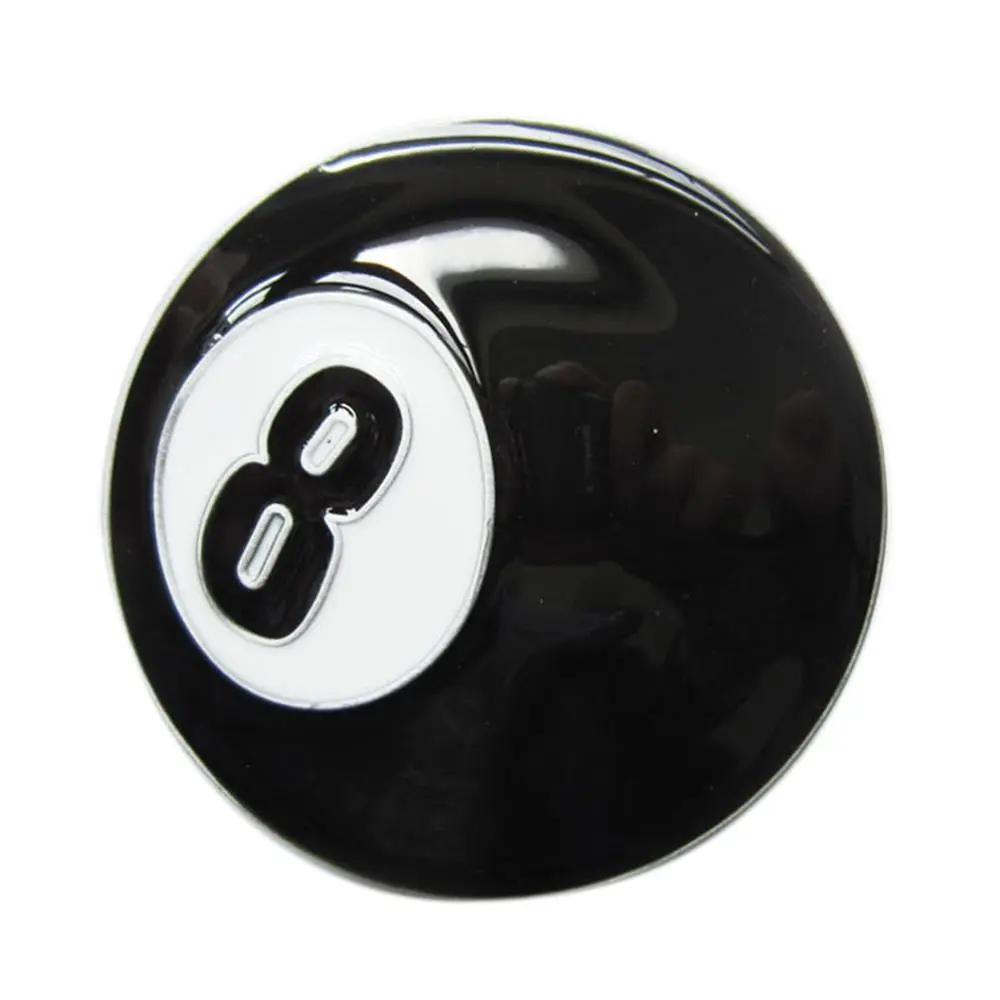 Enamel 8 Pool Ball Belt Buckle Billiard Table Enamel 8 Pool Ball Belt Buckle Billiard Table