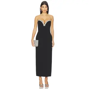 MAJORELLE Emiliana Gown in Black