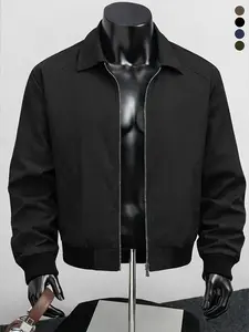 Men's multi-color basic lapel jacket, comfortable washable fabric, slim version, daily casual style, commuting to work, hanging out, suitable for comfortable and versatile jackets and tops