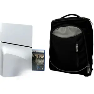 Good E's Travel Storage Backpack Compatible with PS5 Carrying Case Game Bag, Black