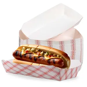 Paper Hot Dog Trays-50 Pieces