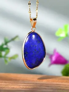 Boho Style Natural Stone Dainty Pendant Necklace, Handmade Choker Jewelry for Women, Summer Beach Vacation Gift, Mother's Day Graduation Present