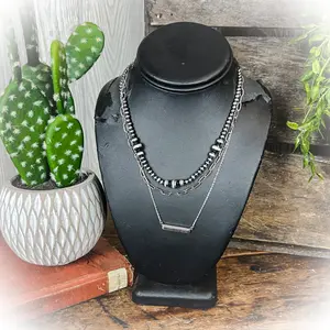 Modern Vintage Style Layered Necklace