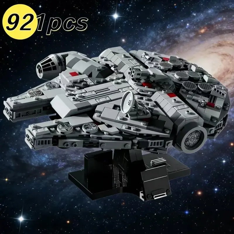 New Millennium Space Model Kit, 921pcs Falcon Ship Compatible with 75375, Model Building Kits, Building Blocks, Diy Building Model, Toy Gift, Theme, Building Block Set