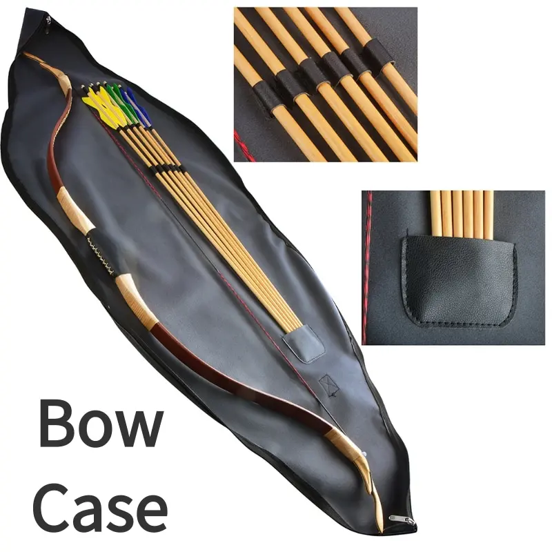 1Pc 153cm Foldable Recurve Bow Bag - Durable Archery Case with Built-in Arrow Holder, Divided Storage, Recurve Fit, Easy to Carry, Space-Saving for Outdoor Training, Short Trips