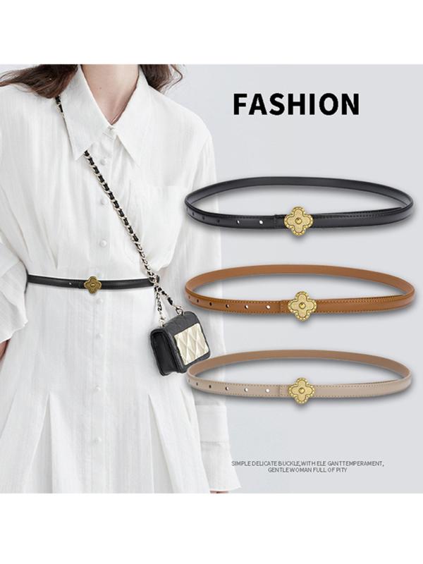 1pc Women's Smooth Buckle Belt Exquisite Belt for Dating, Everyday Elegance, Wedding Accessory, Perfect Gift for All Seasons