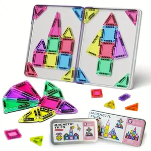 26/42pcs Mini Building Blocks Toy Set, Portable Iron Box Design, Ideal Gift for Birthdays & Holidays, Unisex Playtoy, Magnetic Construction Set