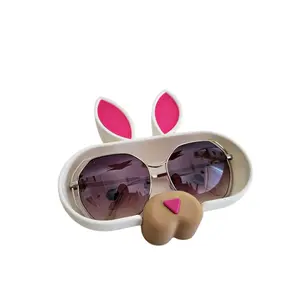 Rabbit Eyeglass Tray - Adorable Animal Friend Eyeglass Tray - Cute 3D Printed Holder for Glasses - Fun Nightstand Organizer