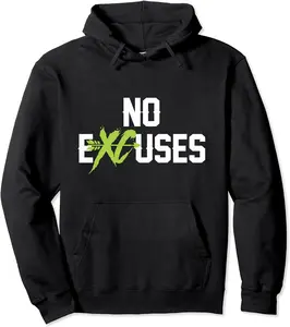 No Excuses cross country track running jogger funny gift Pullover Hoodie