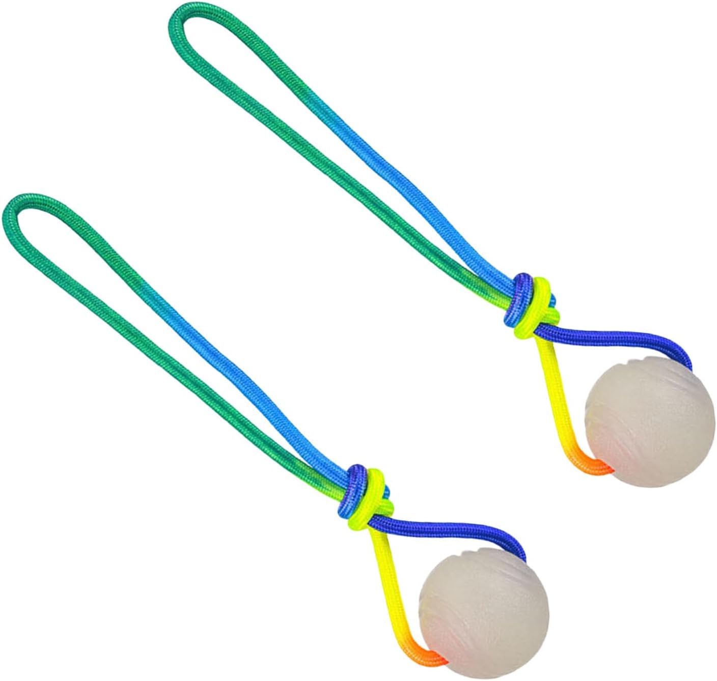 Dogs Training Interactively Educational Toy Flashing Elastics Ball Glowing for Teething Puppies and Active Bright Glowing