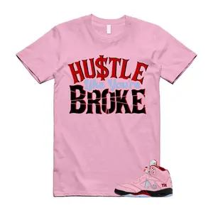 5 Awake NY Arctic Pink Silver University Red Black T Shirt Match BROKE