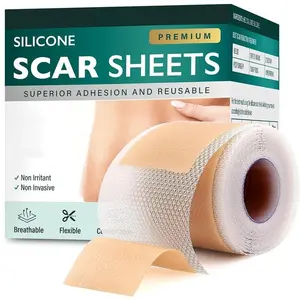 Reusable Silicone Scar Sheets，Scar Tape (1.6"x120'Roll-3M) Body Care Skin Repair