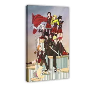 Anime RWBY Poster 8 bedroom canvas posters, hall wall art, bathroom canvas posters, home poster decoration