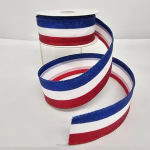 1.5"x10Y Glitter Stripes Ribbon