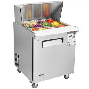Spring new arrivals Commercial Refrigerator 28" Sandwich Salad Prep Table 1 Door with 12 Pans
