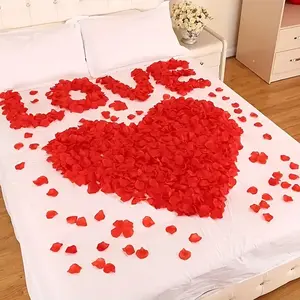 Wedding Decor Artificial Rose Petals, Romantic Rose Petals for Valentine's Day & Weddings, Perfect Proposal Atmosphere Decoration, Diy Artificial Rose, Rose Flower Design
