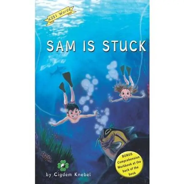 USED Book - Sam Is Stuck: (Dyslexie Font) Decodable Chapter Books by Knebel, Cigdem (Paperback) - english