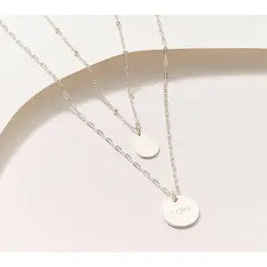 The Vintage Sparrow Inspirational Double Layer Necklace, Boxed