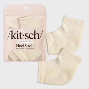 Kitsch Moisturizing Socks – Insulated Gel for Dry, Cracked Heels, Spa & Sleep Socks for Overnight Repair, Reusable Pair for Women & Men