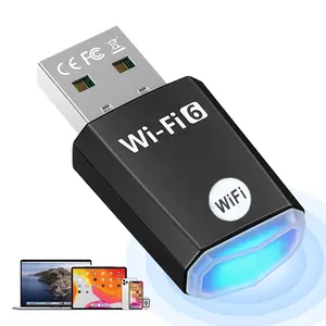 Wireless WiFi Adapter for Desktop PC,USB WiFi 6 Dongle,WPA/WPA2/WAP3,Compatible with Windows 7/8/8.1/10/11 (5GHz/2.4GHz Dual Band WiFi 600Mbps) Small,Lightweight,and Easy to set up