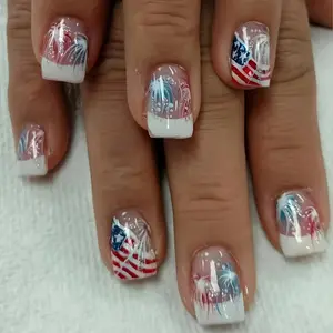 Curvlife Acrylic Press-on Nails, Designed Full-Cover Tips for Women's Nail Art Decoration