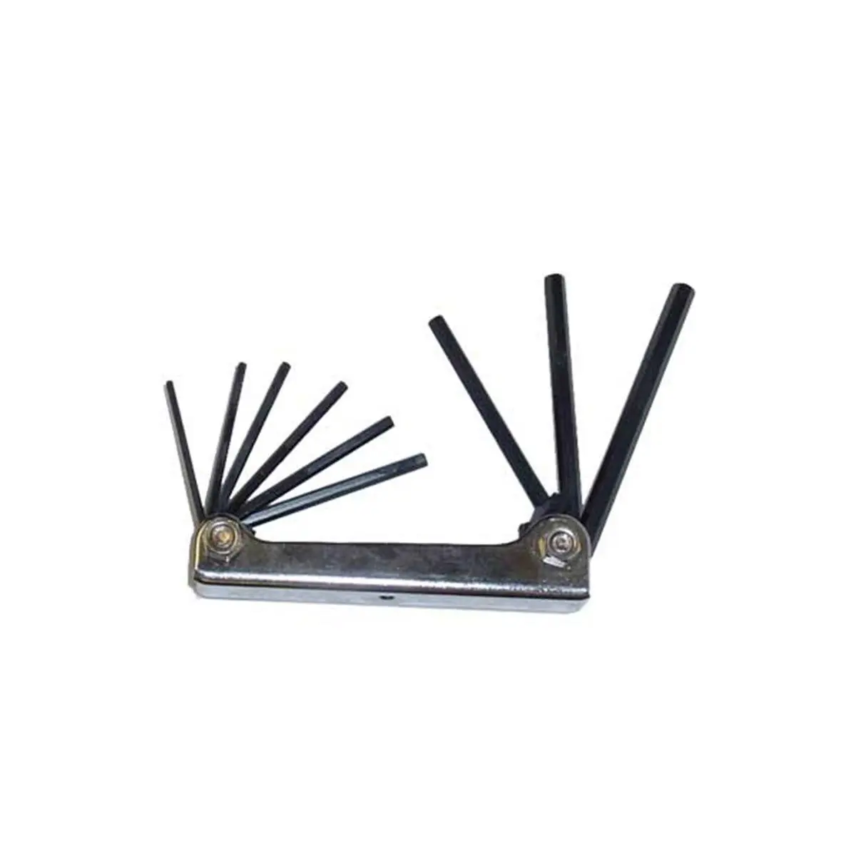 212 MAIN 9-Piece 6-in Chrome Steel Allen Wrench Tool Set, Anti-Rust Finish, Folding Handle, Portable Pocket Hand Tool