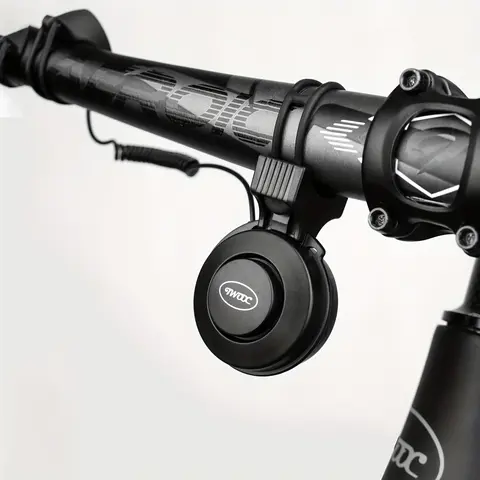 TWOOC Compact Rechargeable USB Bicycle Horn - Batteries Built-In, Easy Installation, Long Battery Life, 4 Customizable Tones, Adjustable Volume, 30-60 Day Standby, All-Season Cycling Tool, Ebike Accessories for Adults