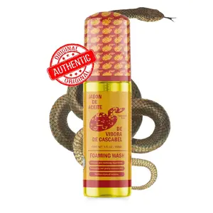 El Autentico Jabón De Aceite de vibora de cascabel FOAMING WASH (Lavado Espumoso) - 150 ml Gentle on skin NOURISHING FORMULA premium quality - The Most Viral Soap Now as a Foaming Wash!