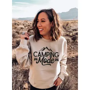 Camping Mode Sweatshirt, Nature Lover Gifts, Camper Dad Sweatshirt, Camper Mom Sweatshirt, Cabin Life Sweatshirt, Camper Sweatshirt