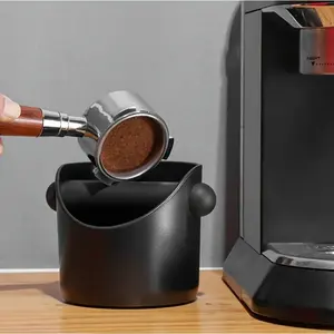 Round Coffee Filter Bucket, Non-Slip Easy Clean Detachable Design, Ideal for Home and Coffee Shops, Coffee Trash Can, Coffee Press Bin, Coffee Bar Accessories, Coffee Equipment