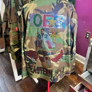 OES ORDER OF EASTERN STAR CAMOUFLAGE JACKET