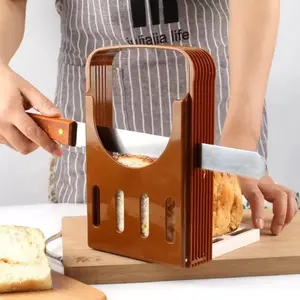 Foldable Bread Slicer, 1 Count Toast Bread Slicing Rack, Household Baking Tool For Kitchen, Summer for Gift