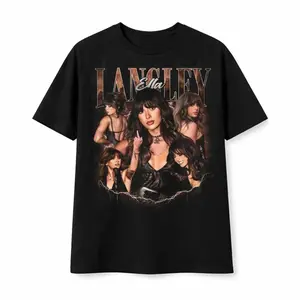 Ella Langley Graphic Tee | Vintage Pop Icon Graphic Tee | Aesthetic Female Singer Collage Shirt | Y2K Inspired Streetwear Oversized T-Shirt | Trendy Unisex Fan Style Outfit | Cool Music Lover Gift | Soft Cotton Casual Fit 2026
