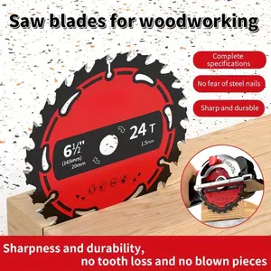 Specially Designed for Lithium Electric Saws, Essential for Woodworking, Multi-functional Alloy Circular Saw Blade, Used for Cutting Solid Wood, Wood Boards, Plywood, Rubber Sheets, Coated Boards, Alloy Material