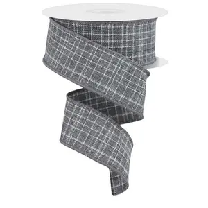 1.5" x 10yd Check Royal Burlap