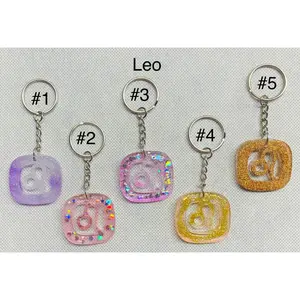 Leo Zodiac keychain