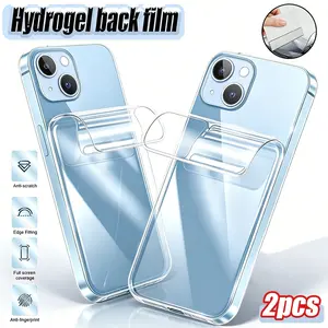2 Packs Back Hydrogel Film for iPhone 17 Air/17 Pro Max/17 Pro/17/16E/16/15/14/13/12/11/Pro Max/Pro/Plus/13 Mini/12 Mini/X/XR/XS/XS MAX,Soft Screen Protector,Full Coverage,Anti-Scratch,Anti-Fingerprint,Bubble-Free Installation [Not Glass]