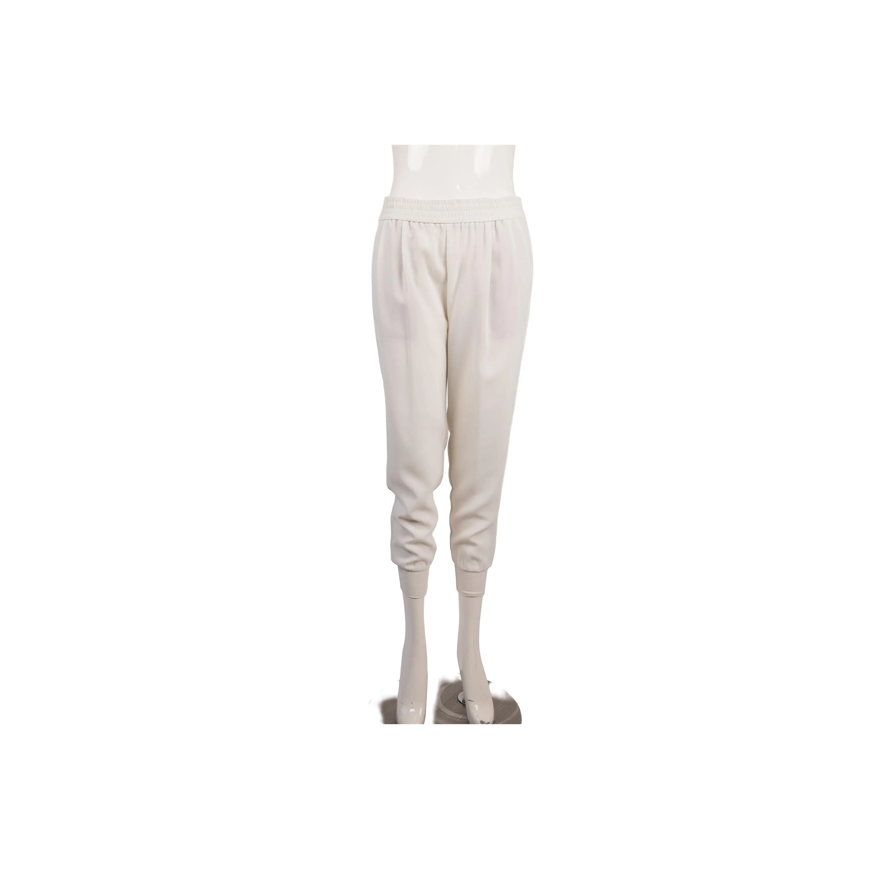 Joie Cream Crepe Ankle Tie Jogger Pants Size XS